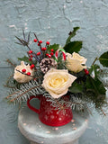 Snowflake White Rose Christmas
