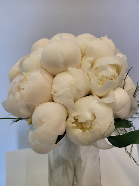 Bridal Bouquet & Boutonniere - Peony –
