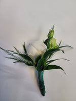 Bridal Bouquet & Boutonniere - Peony