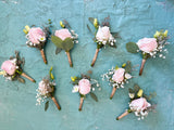 Wedding boutonniere---Garden rose