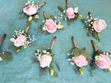 Wedding boutonniere---Garden rose