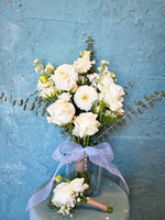 Wedding bouquet---natural white blossom