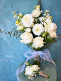 Wedding bouquet---natural white blossom