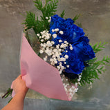 Dozen roses (blue)