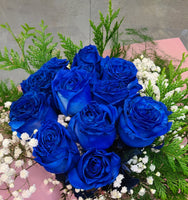 Dozen roses (blue)