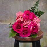 Dozen roses (pink mix)