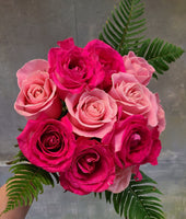 Dozen roses (pink mix)