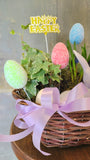 Easter greenery basket