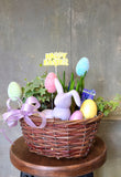 Easter greenery basket