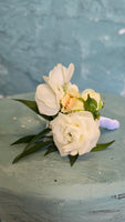 Boutonniere---White & Green