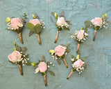 Wedding boutonniere---Garden rose