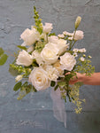 Wedding bouquet---Rustic white