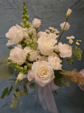 Wedding bouquet---Rustic white