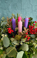 Advent candle arrangement