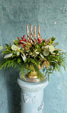 Christmas candle centerpiece