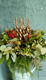 Christmas candle centerpiece