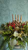 Christmas candle centerpiece