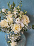 Boutonniere---Elegant White Rose