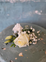 Boutonniere---Elegant White Rose