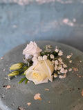 Boutonniere---Elegant White Rose