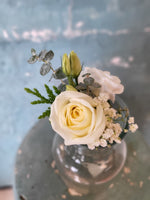 Boutonniere---Elegant White Rose