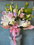 Blush Lily Garden Basket