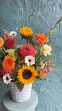 Sunburst Dahlia basket