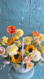 Golden sunshine garden basket
