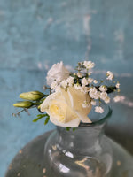 Boutonniere---Elegant White Rose