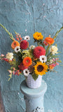 Sunburst Dahlia basket