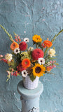 Sunburst Dahlia basket