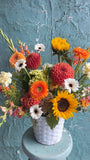 Sunburst Dahlia basket