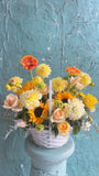 Golden sunshine garden basket