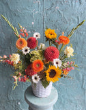 Sunburst Dahlia basket