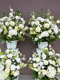 White natural Wedding centerpiece