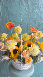 Golden sunshine garden basket