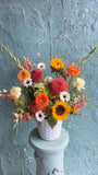Sunburst Dahlia basket