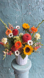 Sunburst Dahlia basket