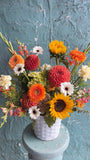 Sunburst Dahlia basket