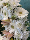 Sympathy wreath---Big faced flowers