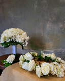 All white wedding bouquet