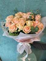 Peach Elegance Rose Bouquet