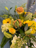 Golden Serenity Vase Arrangement