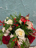 Holiday Reindeer Floral Arrangement