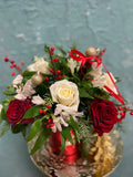 Holiday Reindeer Floral Arrangement