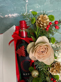 Golden Holiday Wine Gift Set