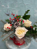 Snowflake White Rose Christmas