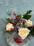 Snowflake White Rose Christmas