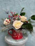 Snowflake White Rose Christmas