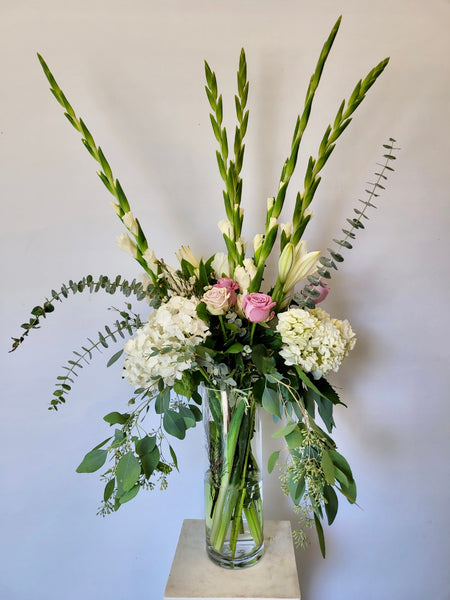 White and Green Flowers Arrangement